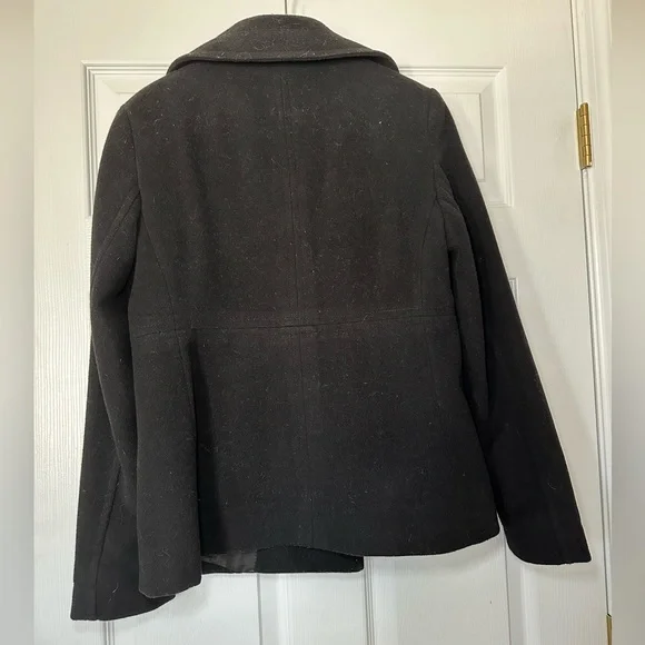 Nine West Women's Dark Gray Peacoat Coat - Picture 2 of 3